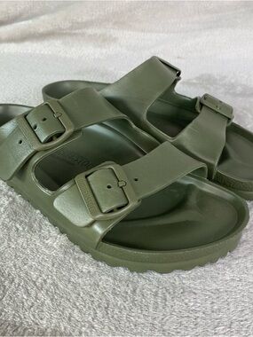 Birkenstock Arizona EVA Sandals Womens US 10 Men 8 Green Comfort Slide NEW